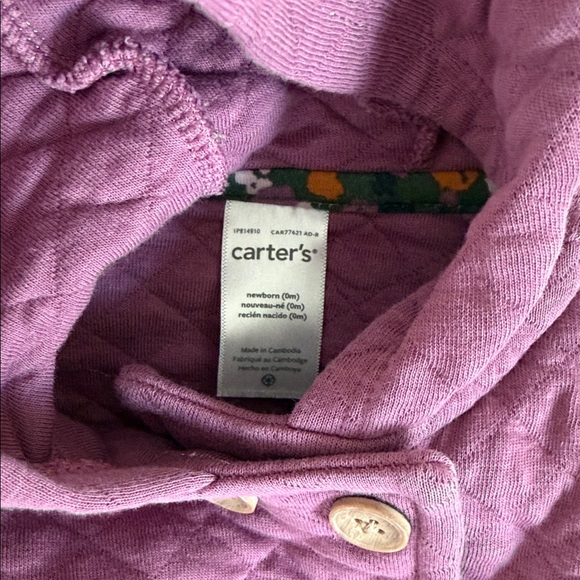 Carter’s Newborn Baby Girl Jacket Bundle | NB 0–3 Months | Hooded Floral - Picture 4 of 4